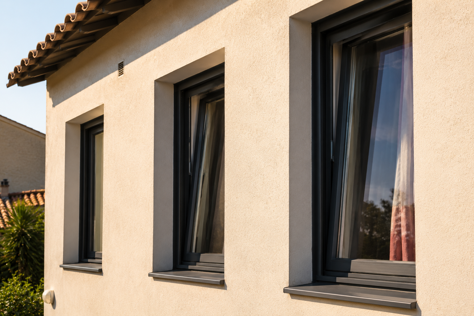 fenêtre installées sur une maison